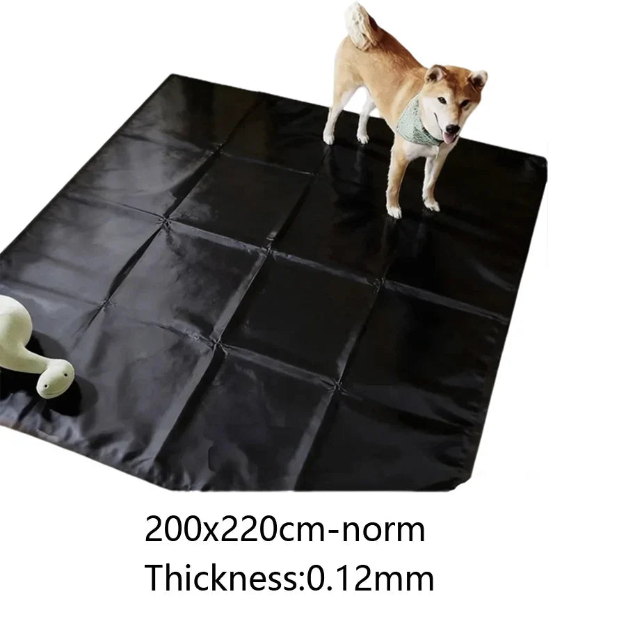 Thickened Pure Black PVC Waterproof Dog Pad – 9 Colors