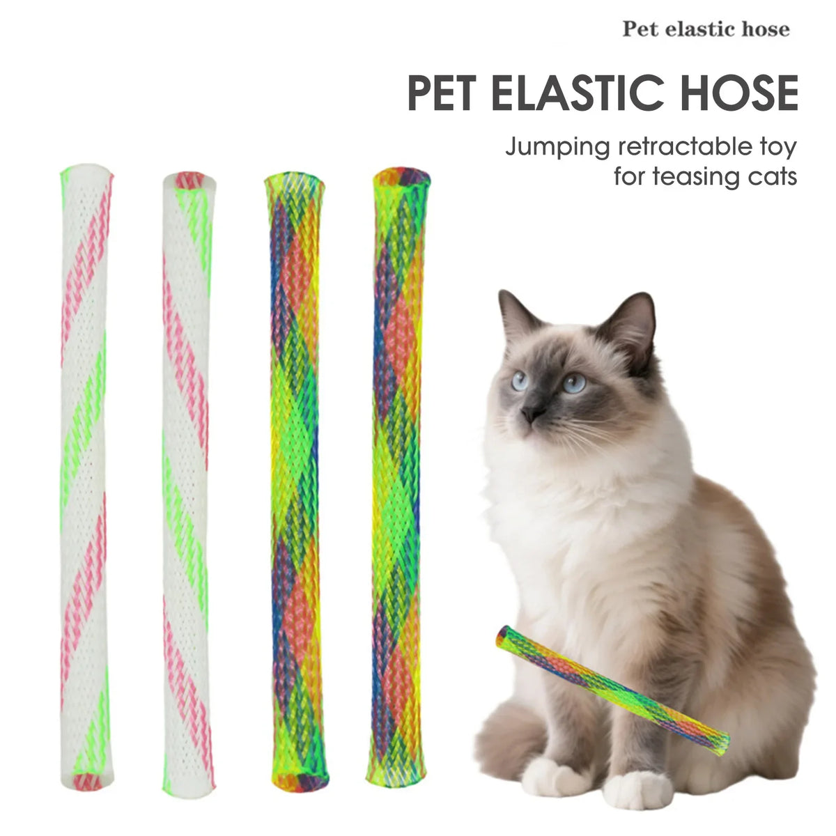5Pcs Cat Spring Toy Stick Freely Folding - ProPawPet.com