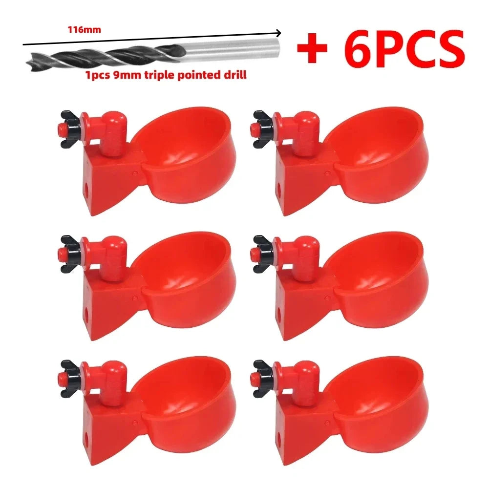 6- Automatic Chicken Waterer Bird Food Feeder – Water Fountains & Drinkers