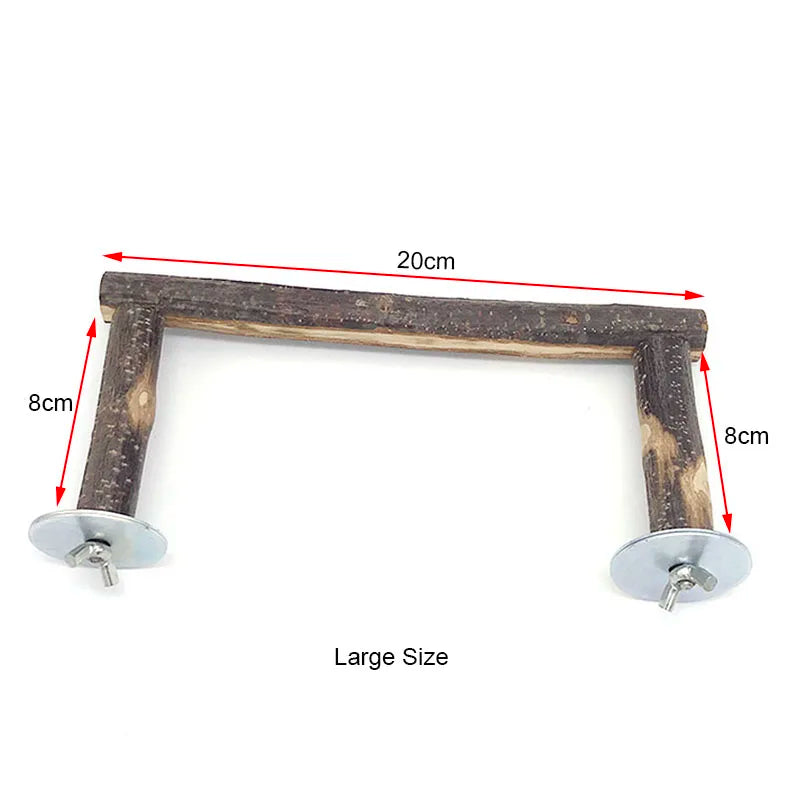 Natural Wood Pet Parrot Raw Wood Fork Tree - ProPawPet.com