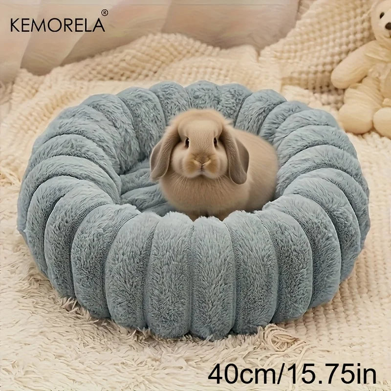 Plush Round Pet Bed Washable Soft Nest for - ProPawPet.com