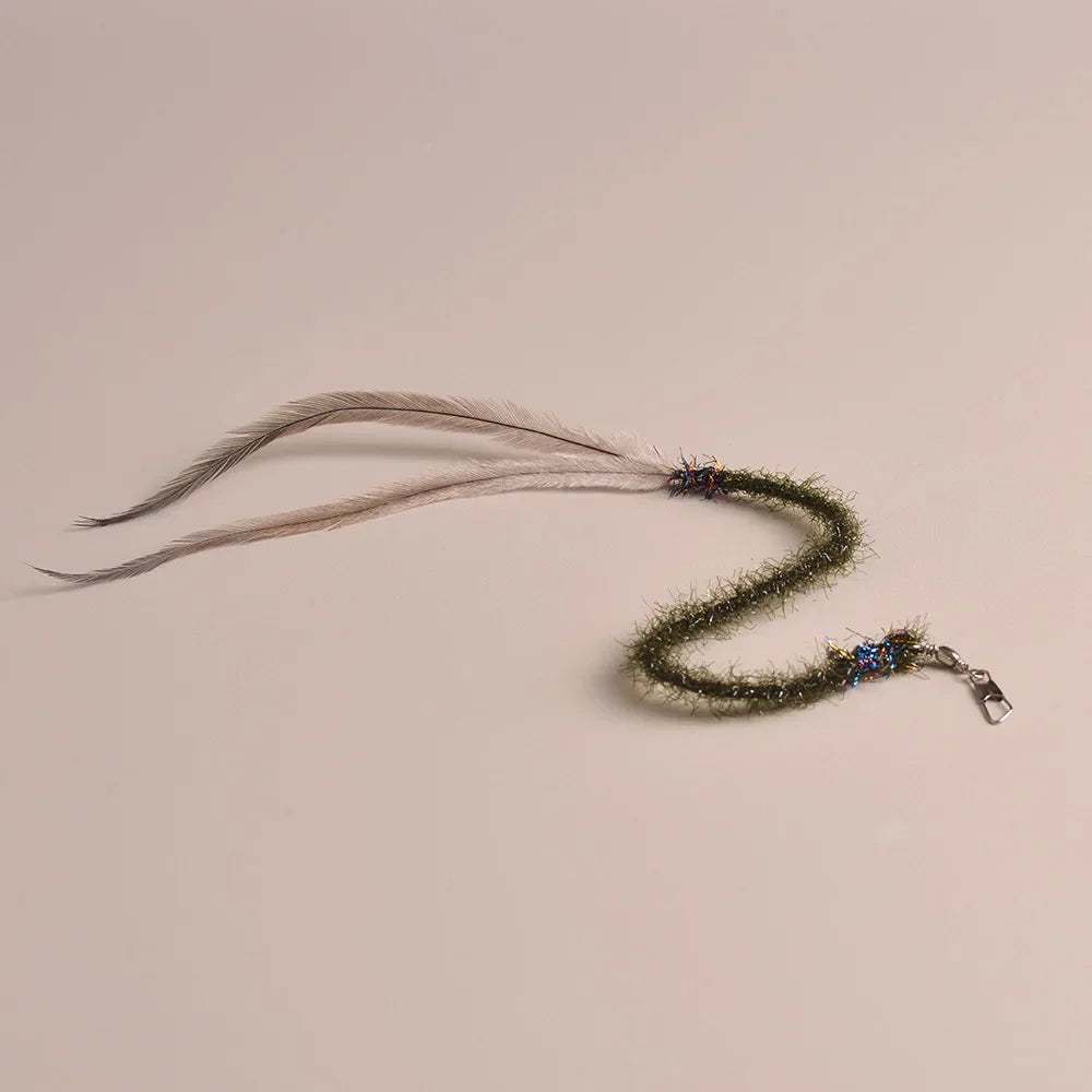 3/5pcs Feather Worm Cat Teaser Stick for - ProPawPet.com