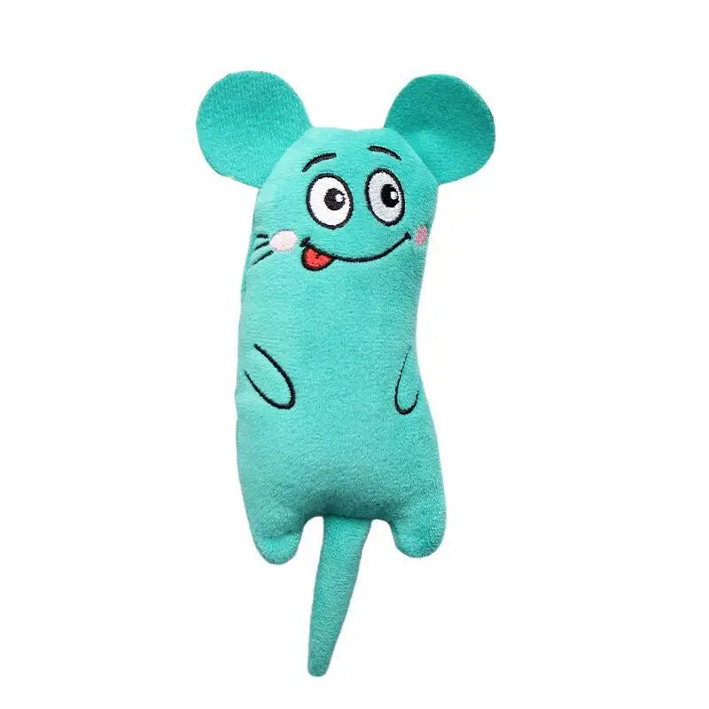Interactive Funny Pet Plush Embroidery Catnip Plaything – 6 Colors