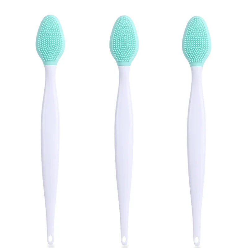 Silicone Cat Grooming Brush for Chin Acne, Black Seed Exfoliating, Soft