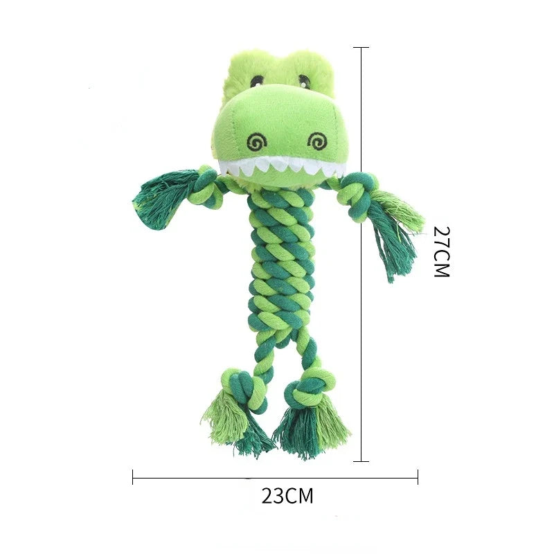 Cotton Dog Squeaky Plaything for Small Meduim Soft Plush Chew Stuffed