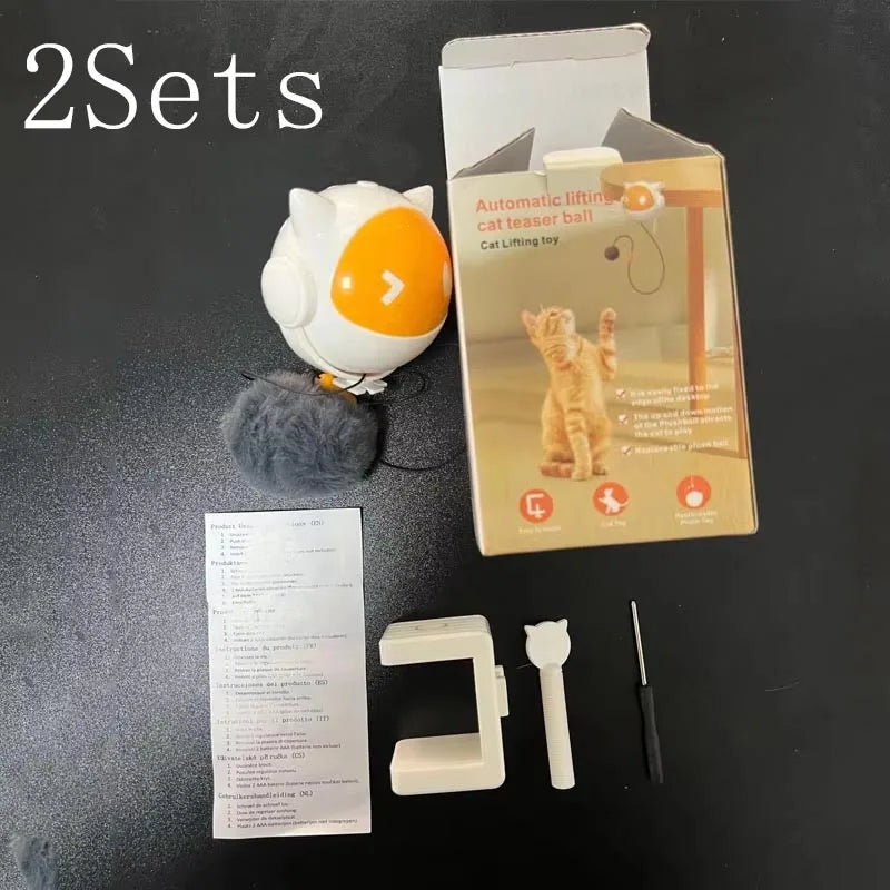 Automatic Lifting Cat Toy Ball – Interactive & Puzzle Cat Toys