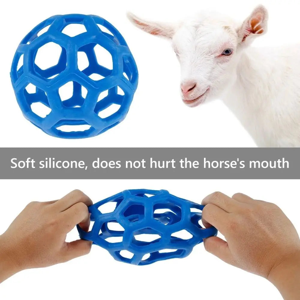 TPR Horse Treat Ball Red/Blue/Green Circular - ProPawPet.com