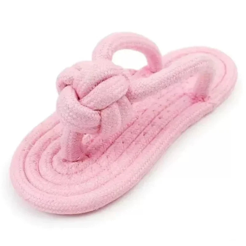Pet Interactive Chewing Plaything Cotton Slipper Rope