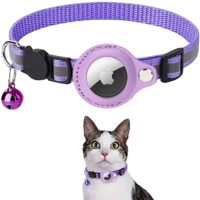 Reflective Dog Collar with Bell Air Tag – Dog Collars