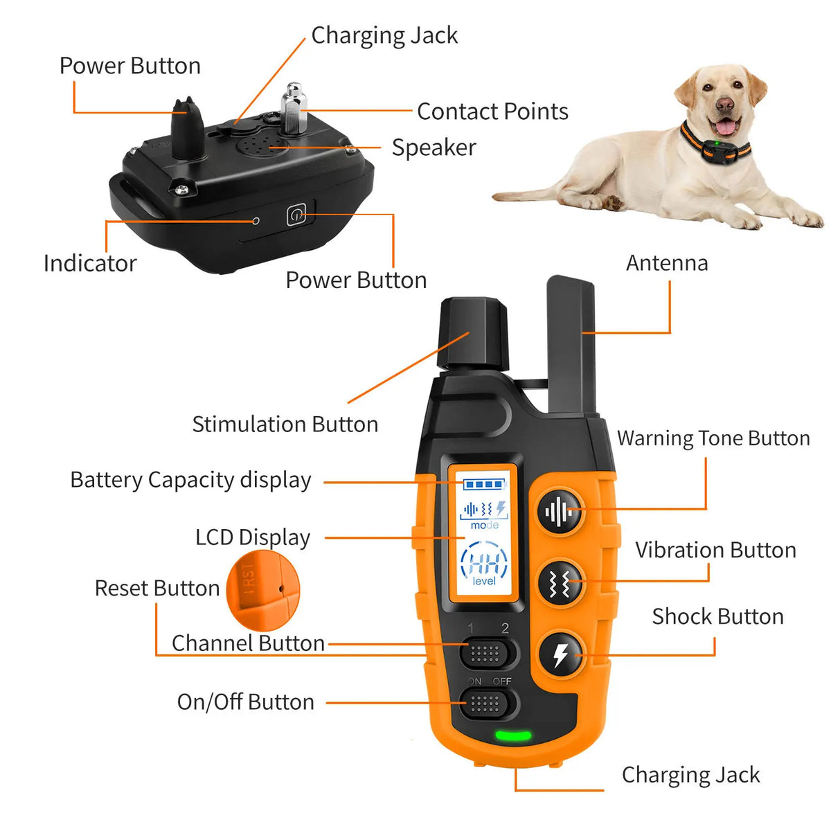 3300Ft Dog Training Collar with Remote - ProPawPet.com