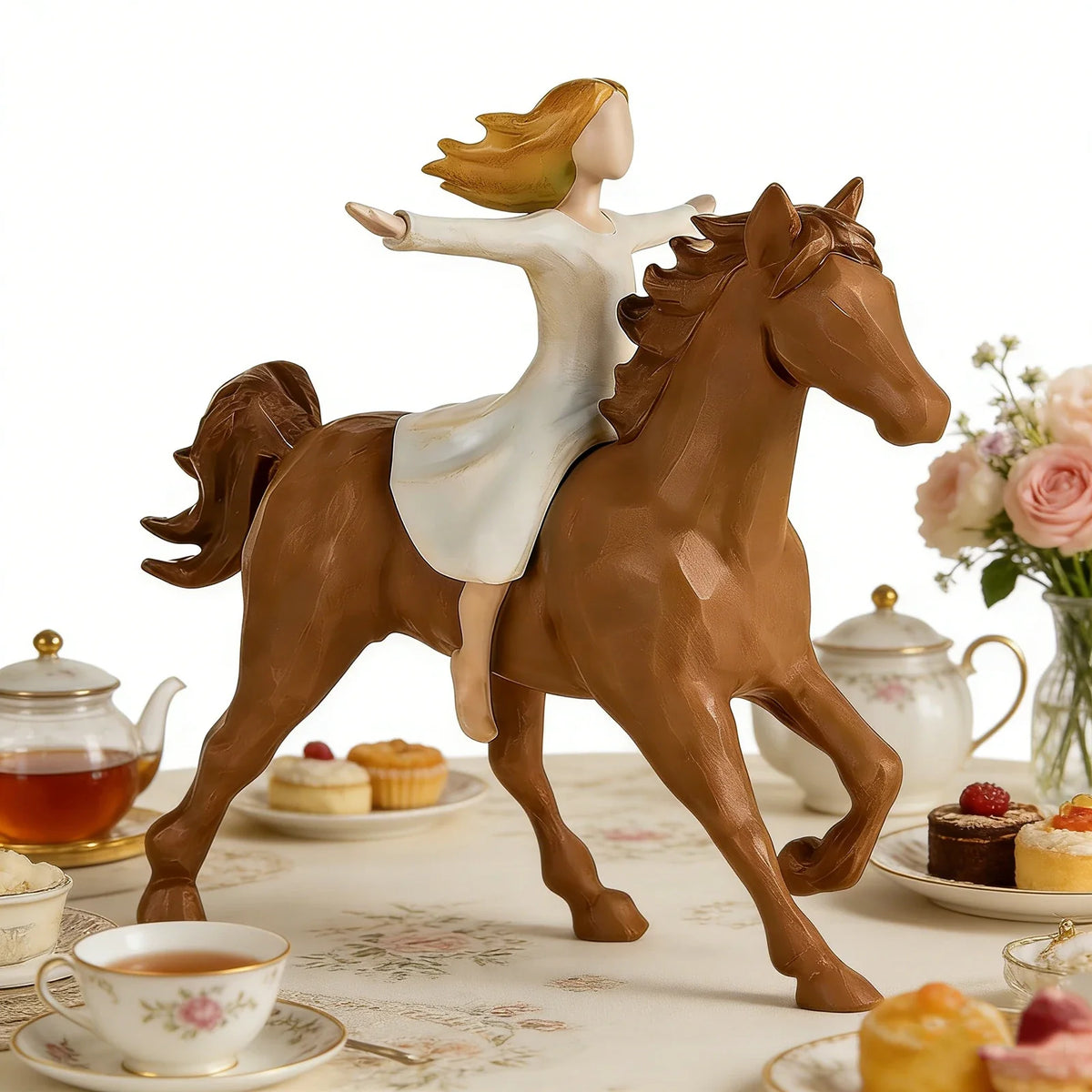 Resin Equestrian Girls Figurines - ProPawPet.com