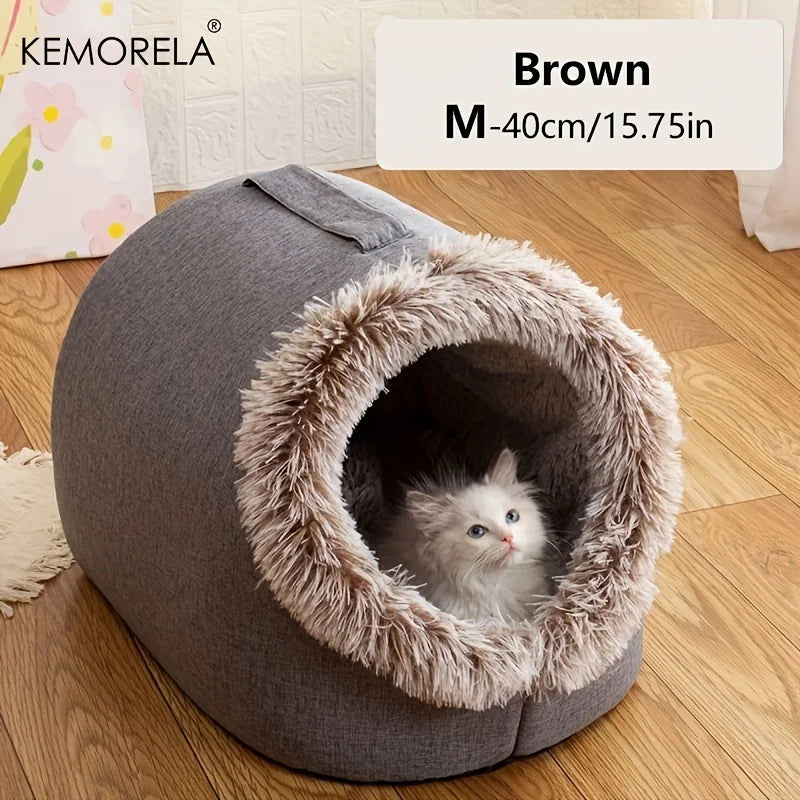 Kemorela Winter Cat Bed Self-warming Puppy House – Cat Supplies