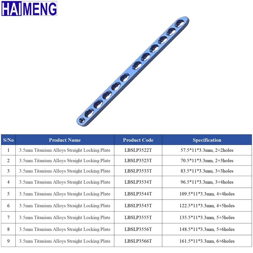 3.5mm Titanium Locking Plate, Mascotas - ProPawPet.com