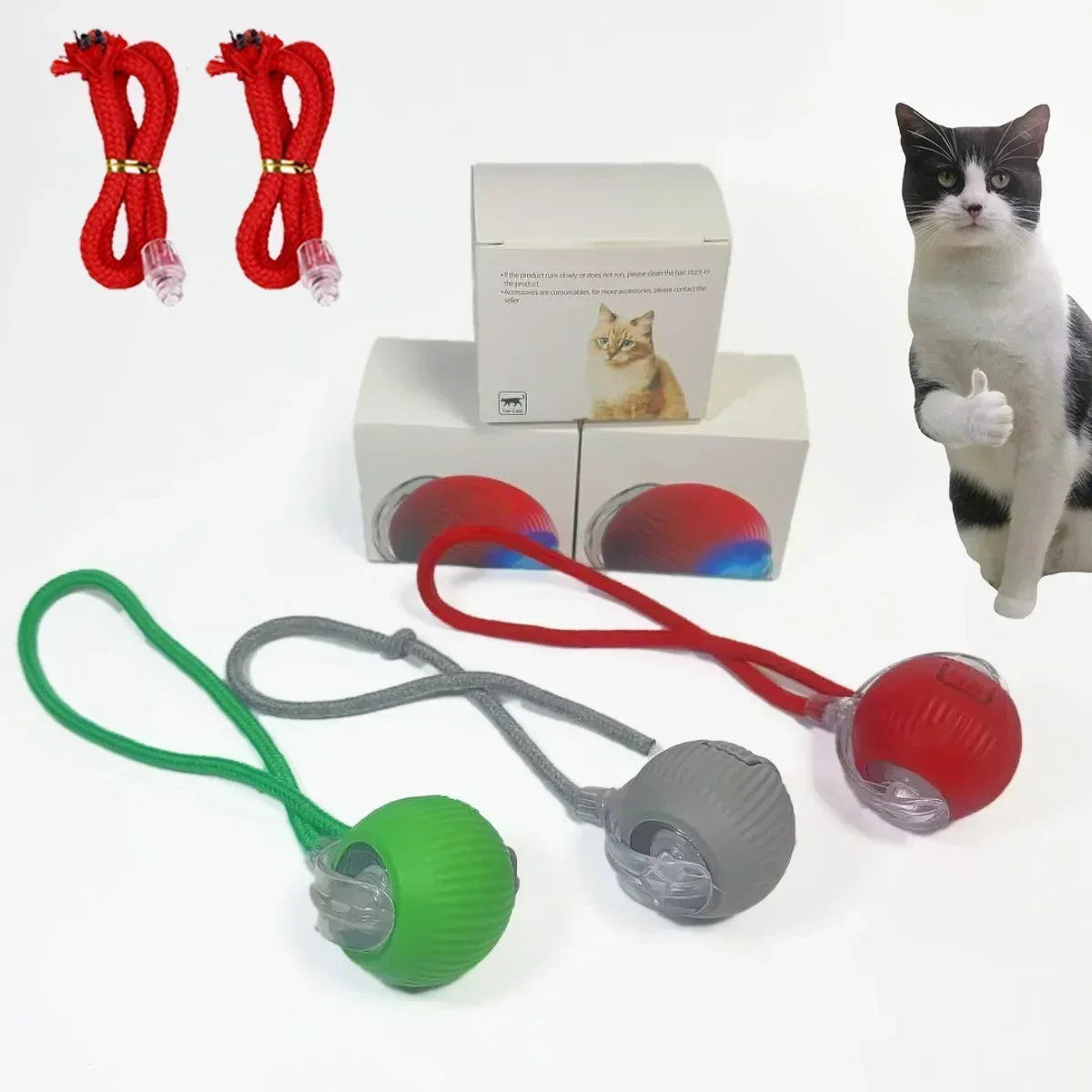 1~3pcs Cat Interactive Ball Toy Automatic - ProPawPet.com