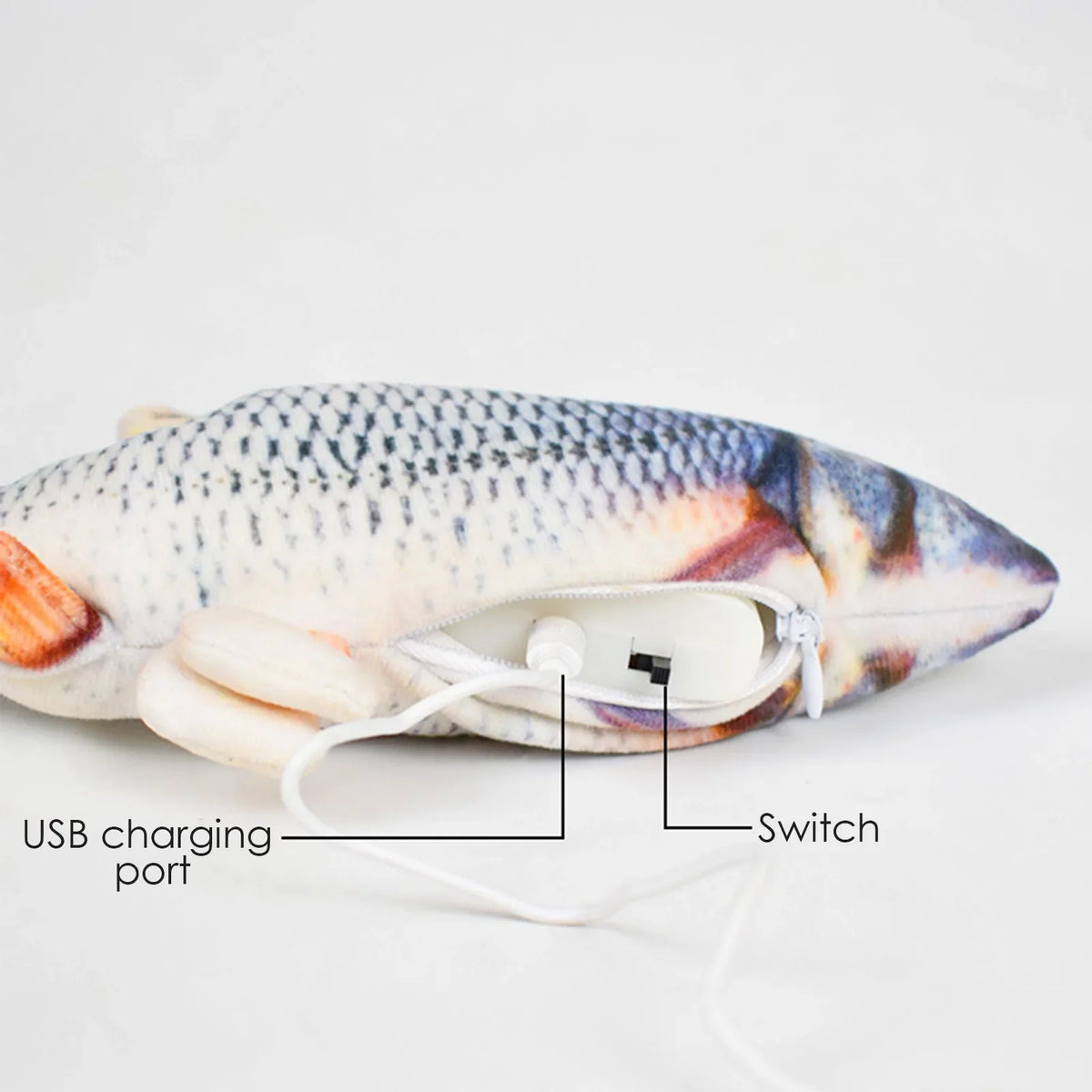 Cat Toys Fish USB Charger Fish Interactive - ProPawPet.com