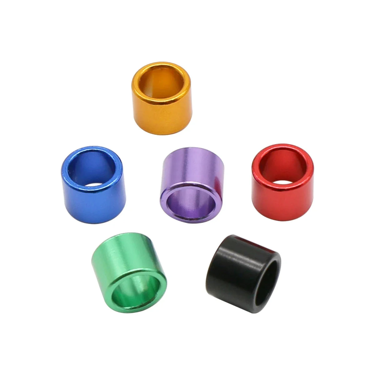 100 Pcs ID 8mm Height 9mm 6 Colors Straight - ProPawPet.com