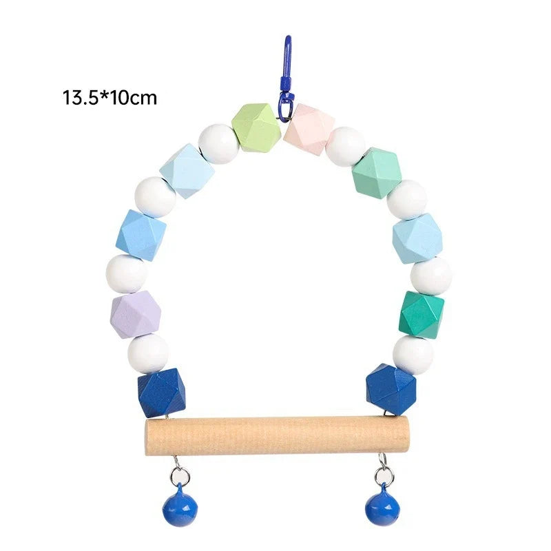 Wood Bird Swing Toys – 4 Colors