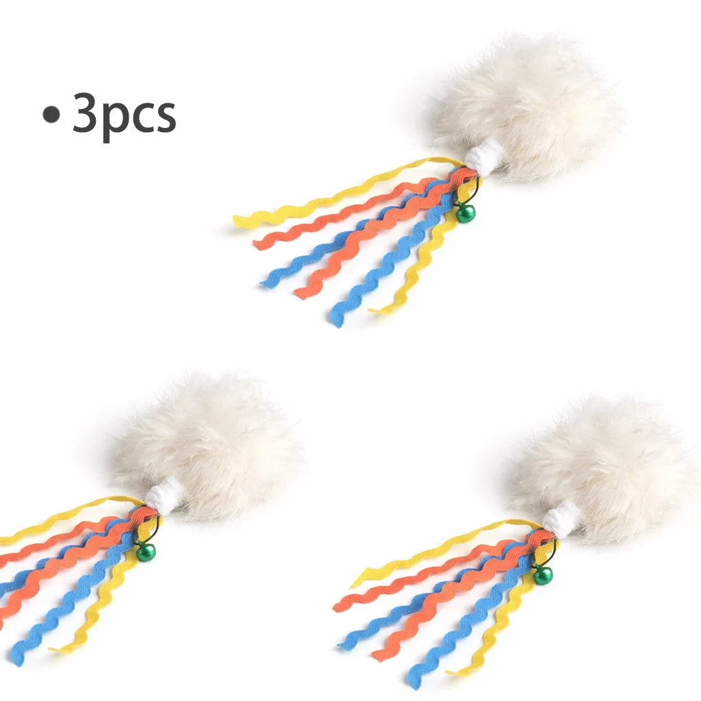 Plush Rabbit Hair Ball Cat Plaything Teaser