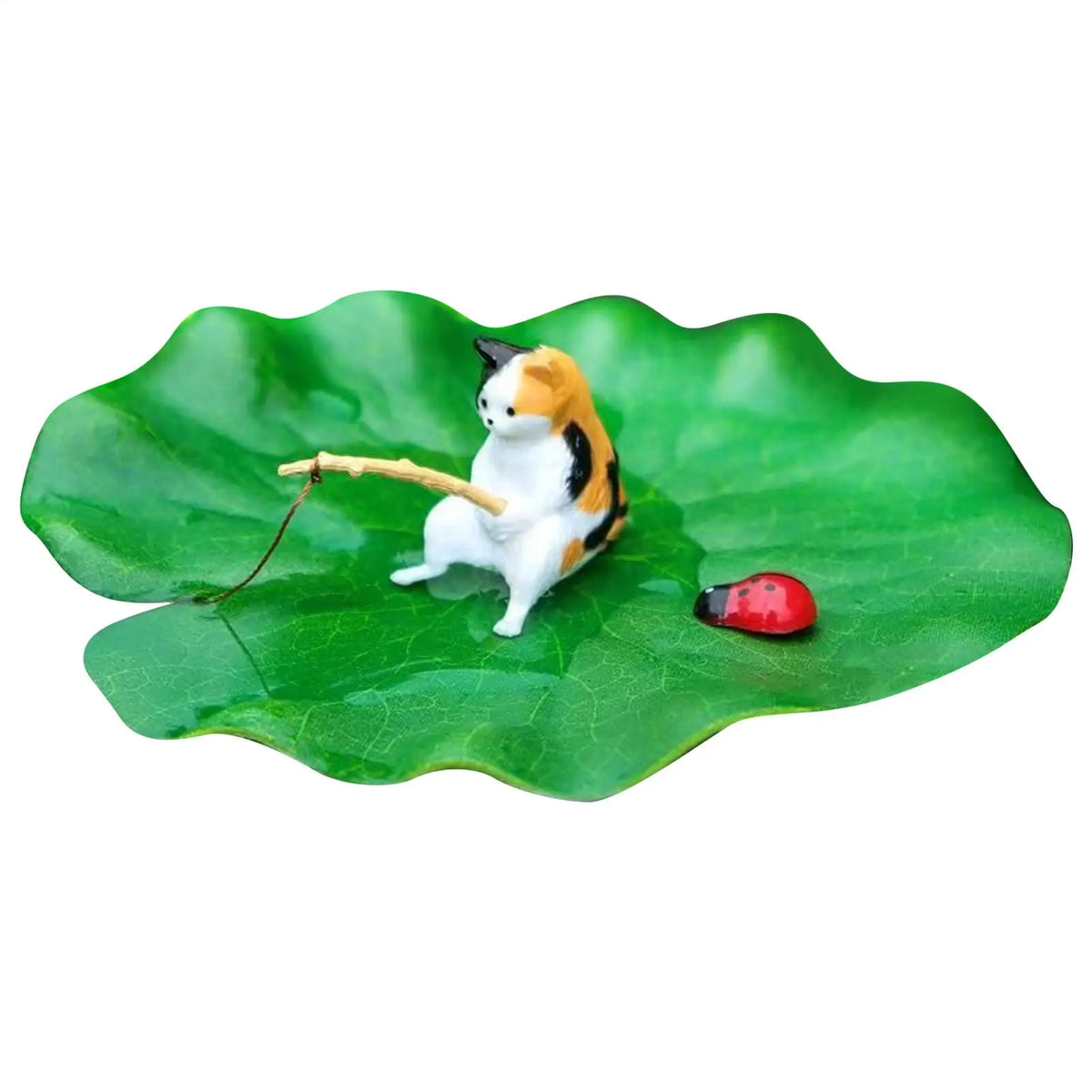 Cat Fishing on Floating Lily Pad Cat Fishing - ProPawPet.com