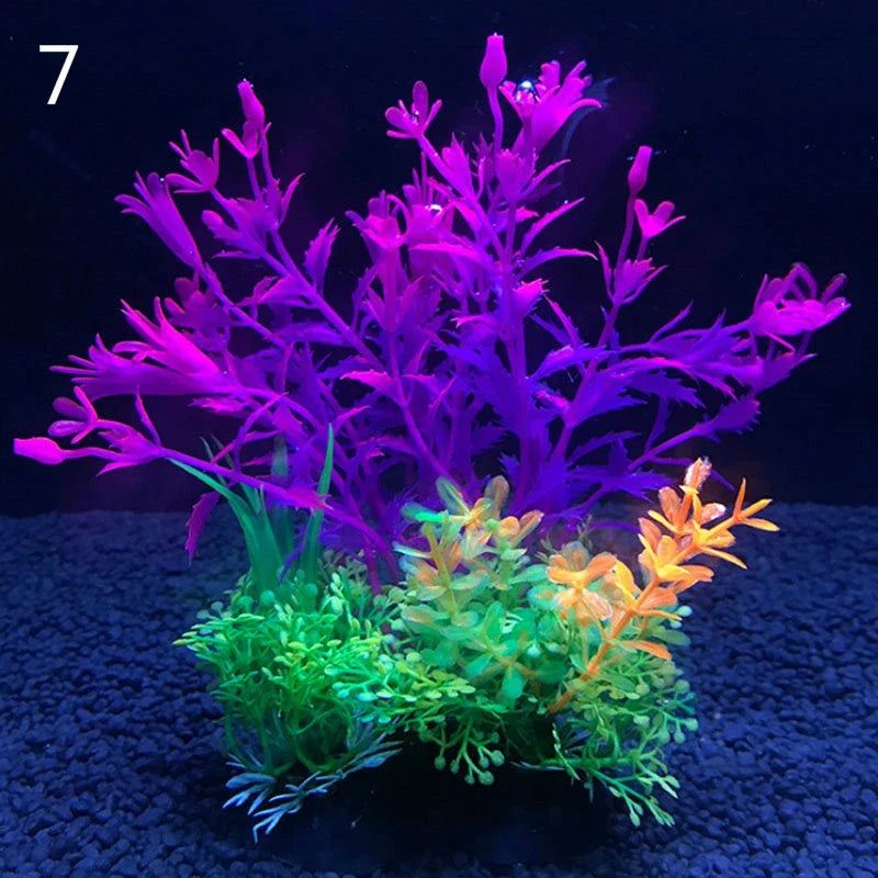 12 Kinds Artificial Aquarium Decor Plants - ProPawPet.com