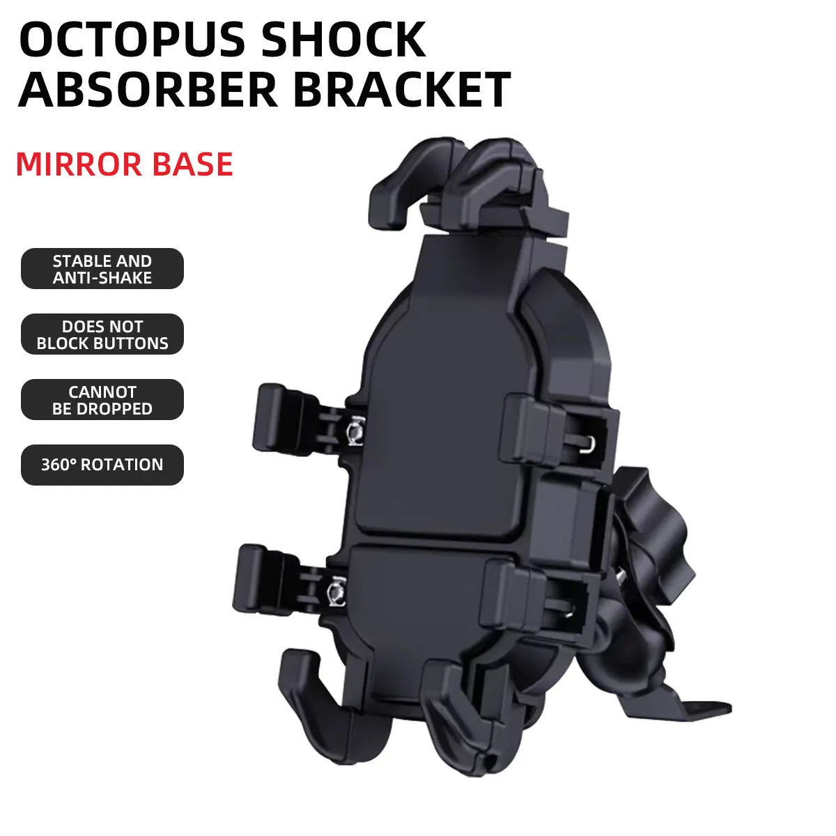 Shock Absorption Phone Holder for Motorcycle Bike Stable Anti – Horse Supplies