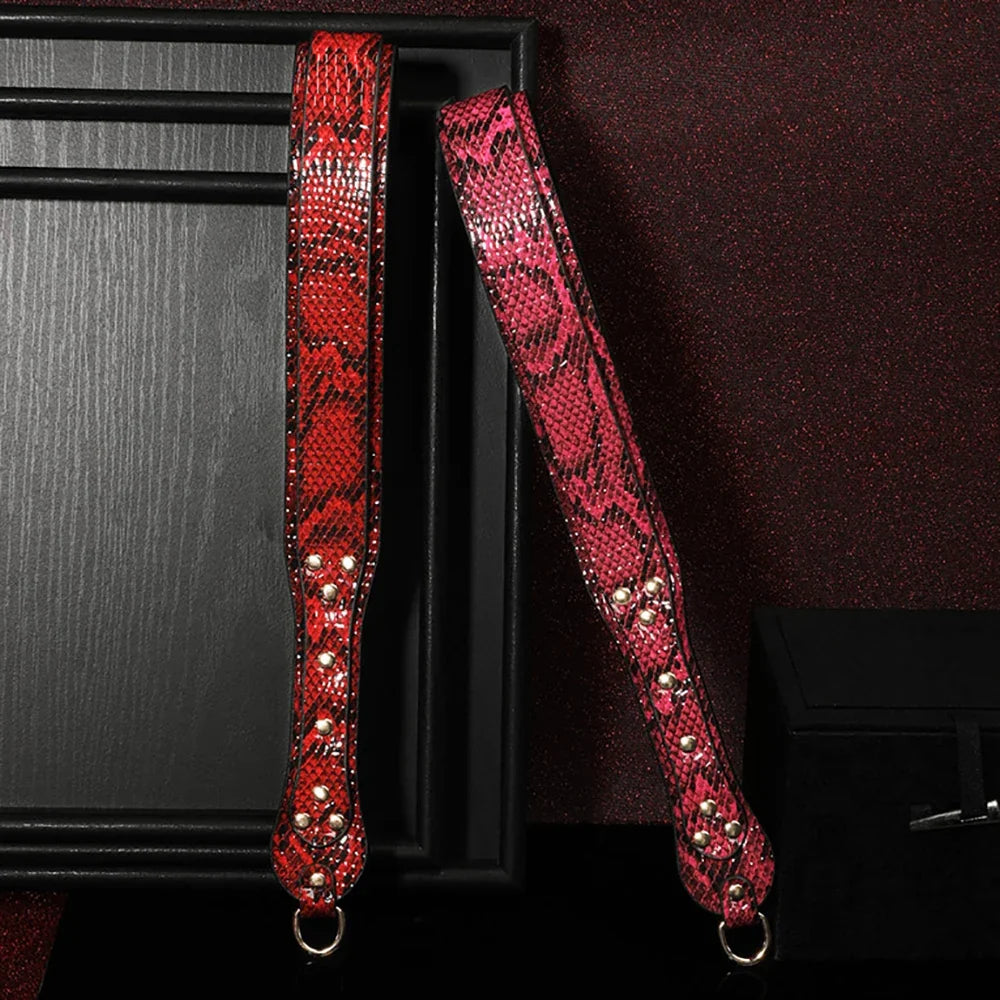41CM Snake Skin Pattern Equestrian PU - ProPawPet.com