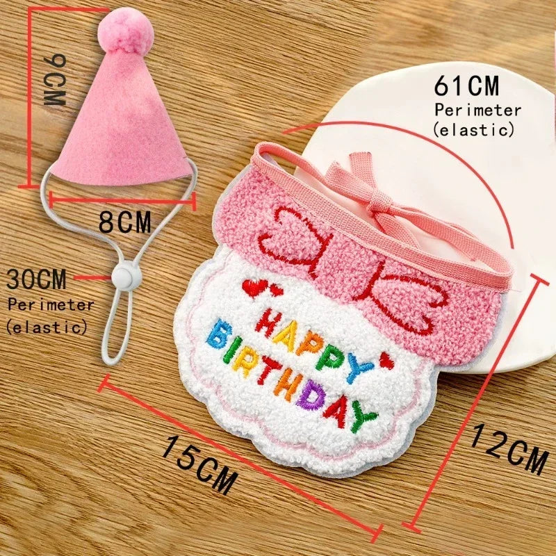1Set Cute Puppy Kitten Birthday Hat and - ProPawPet.com
