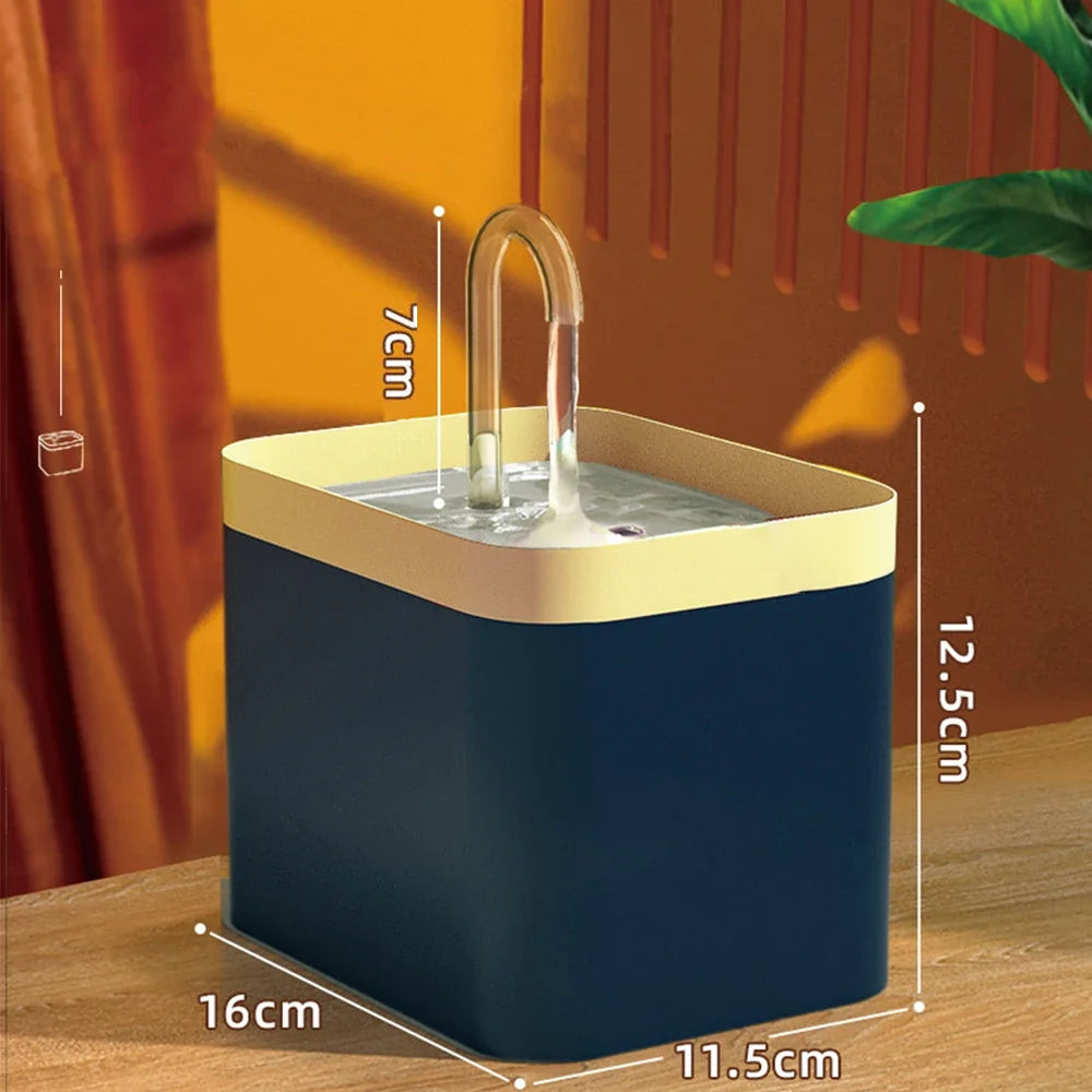 Cat Water Fountain Auto Filter USB Electric Mute Drinker Dish – 3 Colors
