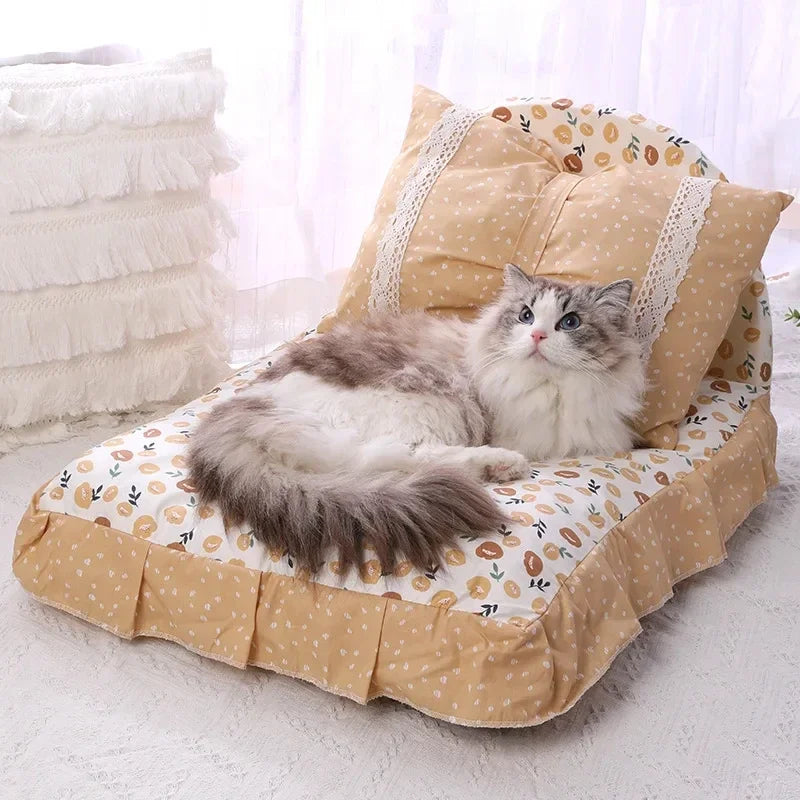 Detachable Pet Sofa Pet Supplies Cute Bow - ProPawPet.com