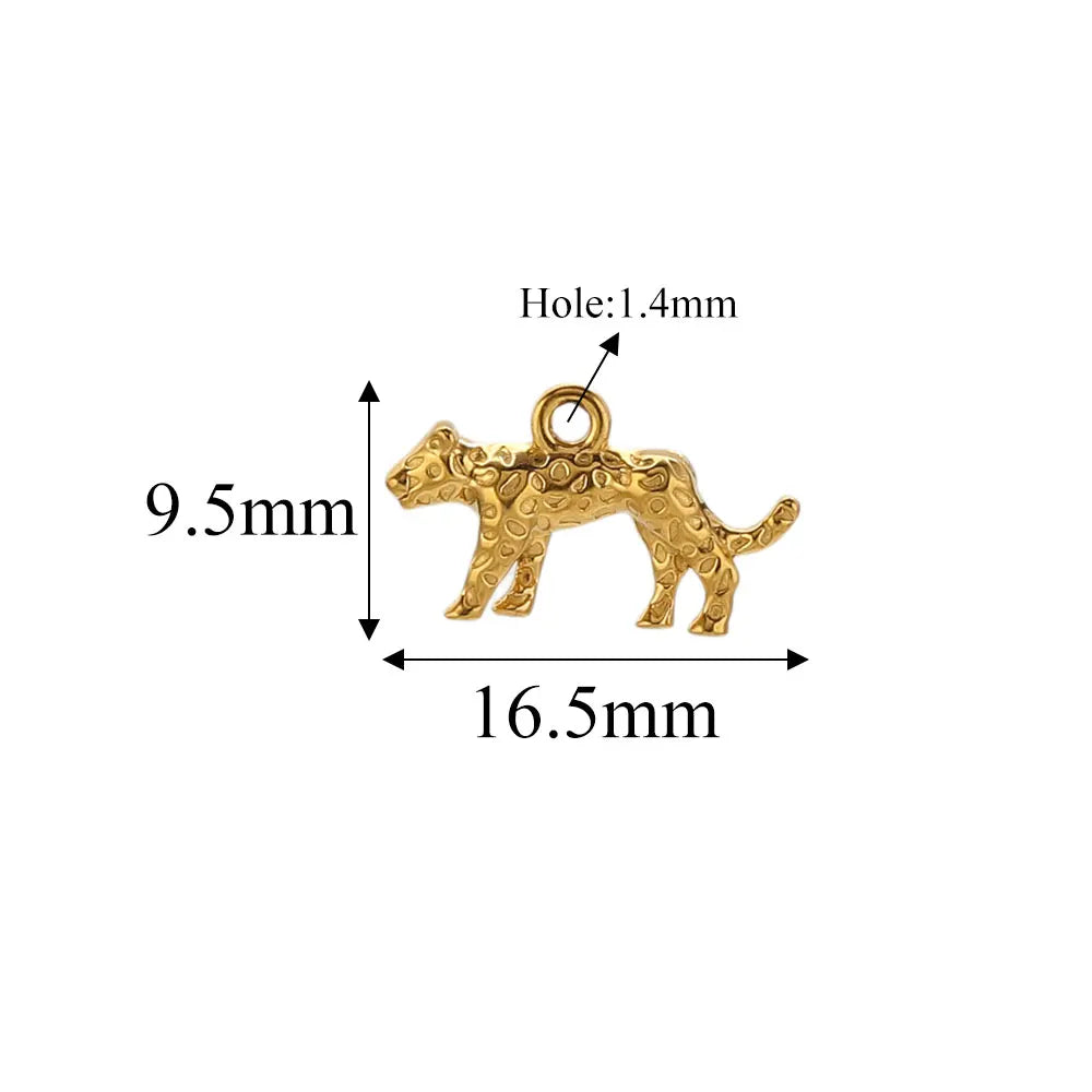 5pcs Stainle Steel Gold Animal Charms For - ProPawPet.com