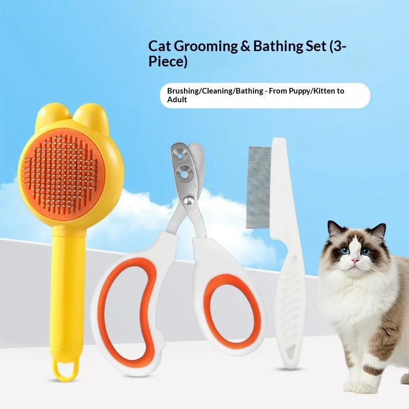 3-in-1 Pet Grooming Set, Deshedding Slicker - ProPawPet.com