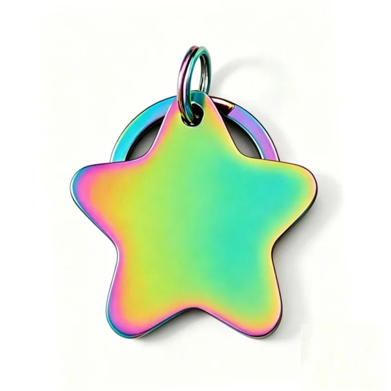 Personalized Star Pet ID Tag, Engraving - ProPawPet.com