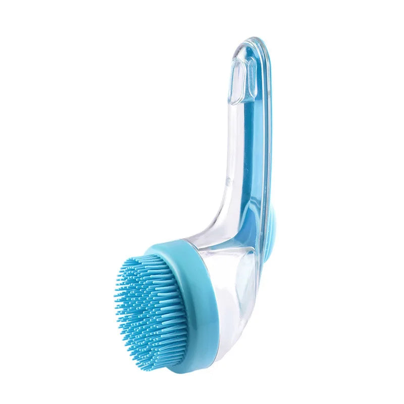 2‑in‑1 Pet Bath Brush with Soap Dispenser – 3 Colors