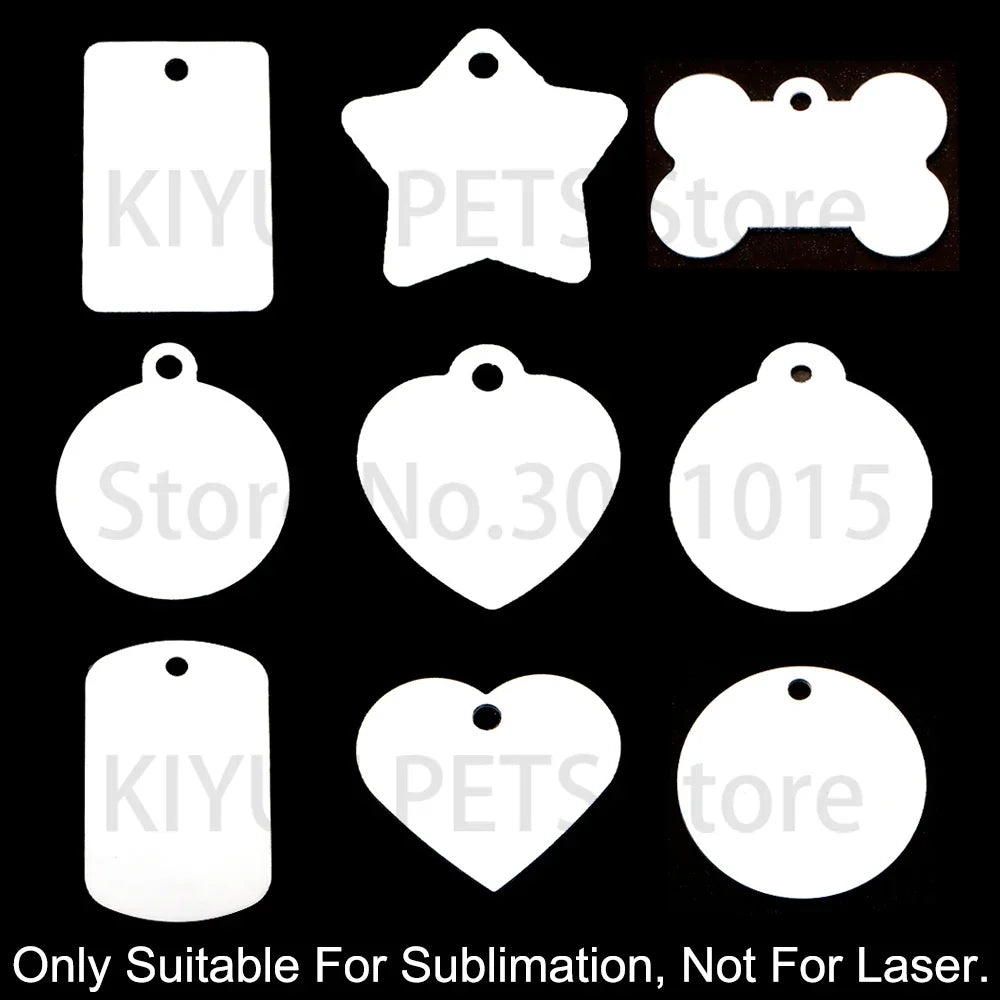 100Pcs Customize Sublimation Dog Tag Pet - ProPawPet.com