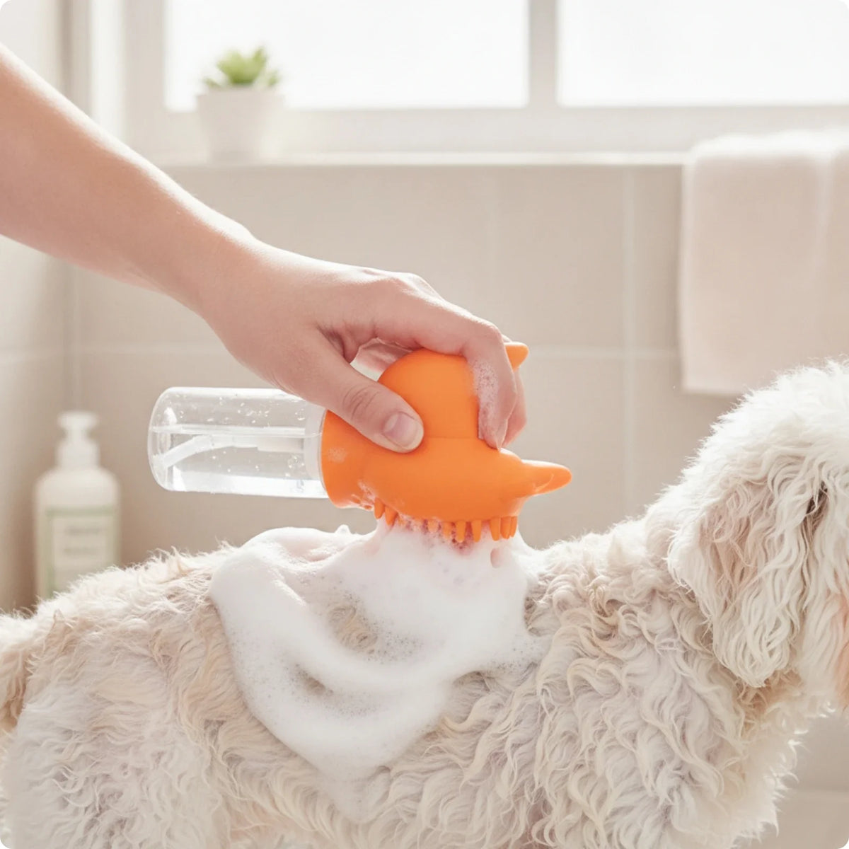 Pet Bathing Brush – Dog Supplies