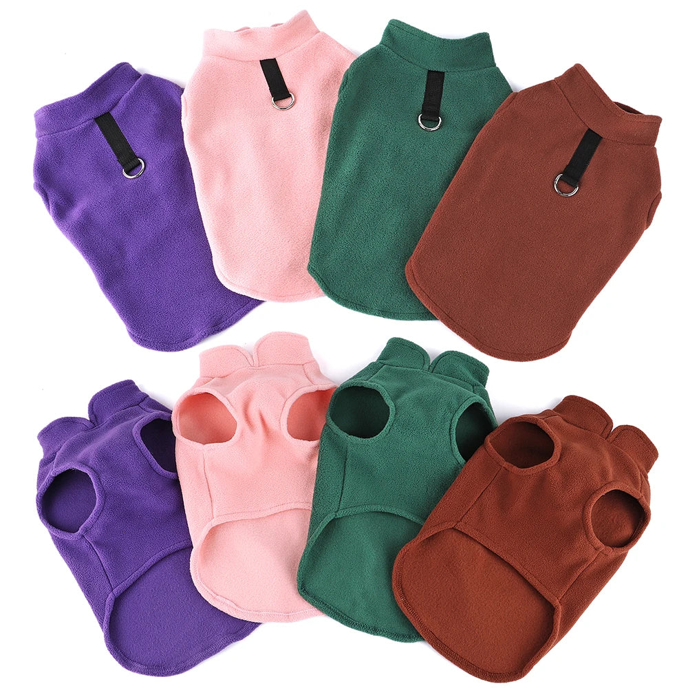 Warm Small Dog Clothes Soft Fleece Cat Dogs - ProPawPet.com
