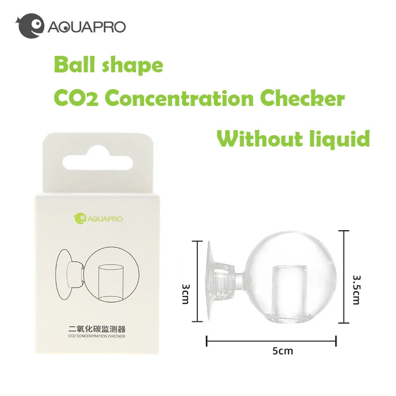 Fish Tank CO2 Concentration Drop Checker Glass Indicator – 3 Colors