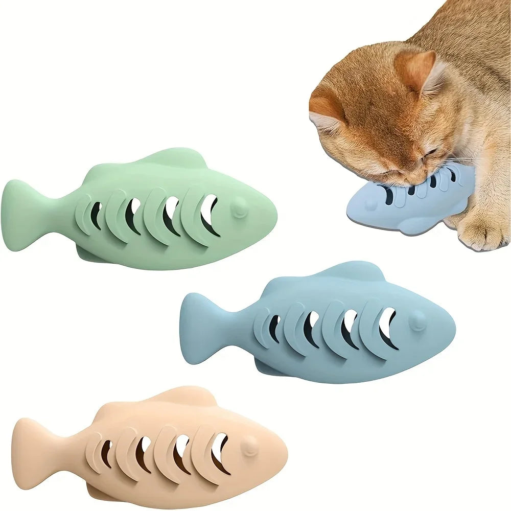 Soft Safe Silicone Fish Cat Toy Catnip - ProPawPet.com