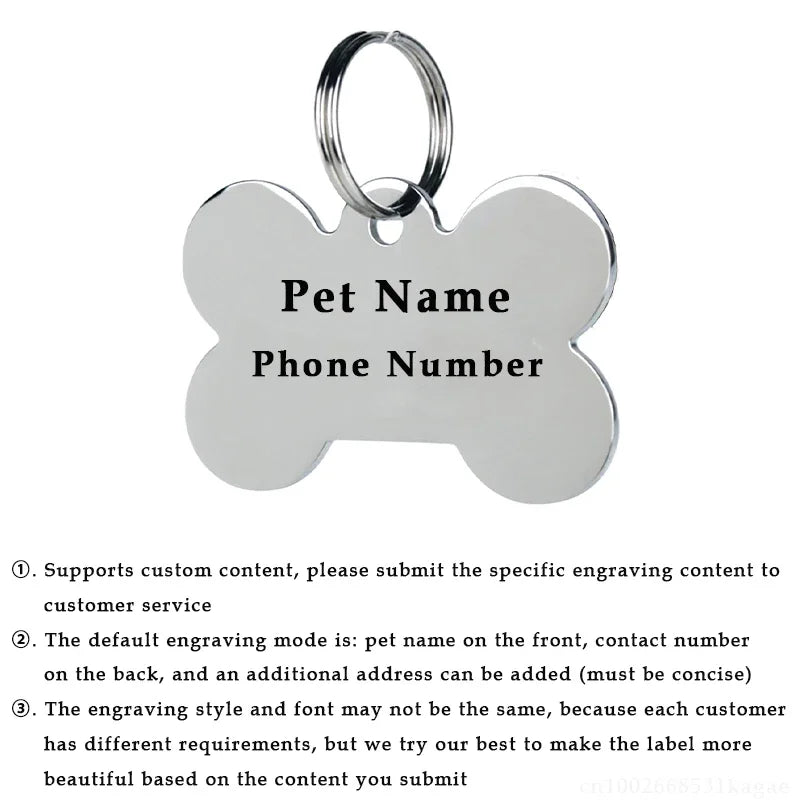 Personalized Dog Nameplate Cat Name ID Tags - ProPawPet.com