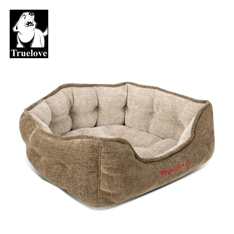Truelove Washable Plush Dog Bed Round Pet - ProPawPet.com