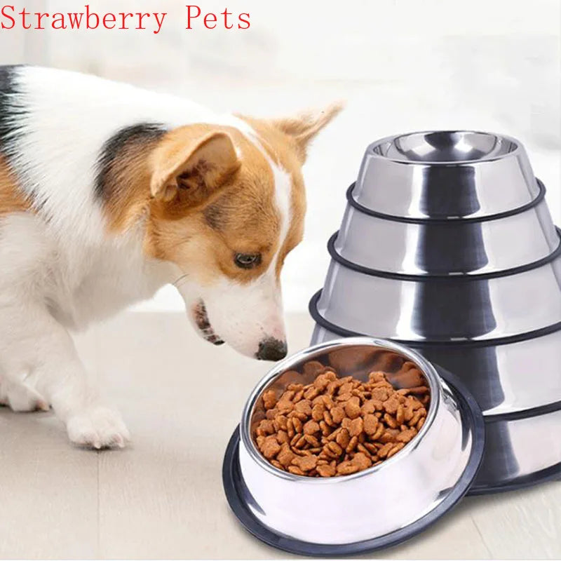 Stainless Steel Pet Dog Bowl Food Storage - ProPawPet.com