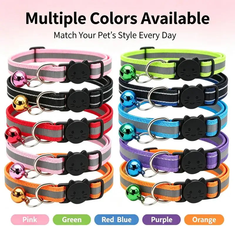 1Pcs Reflective Breakaway Cat Collars with - ProPawPet.com
