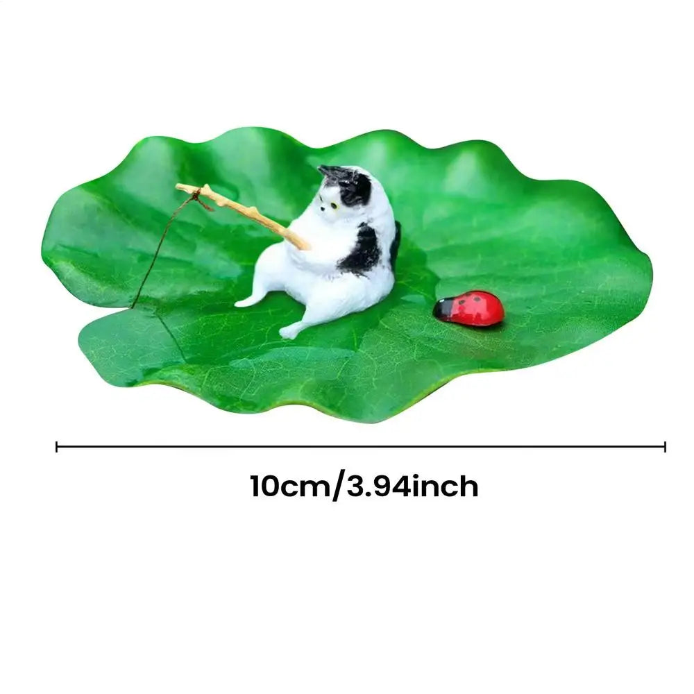 Cat Fishing on Floating Lily Pad Cat Fishing - ProPawPet.com