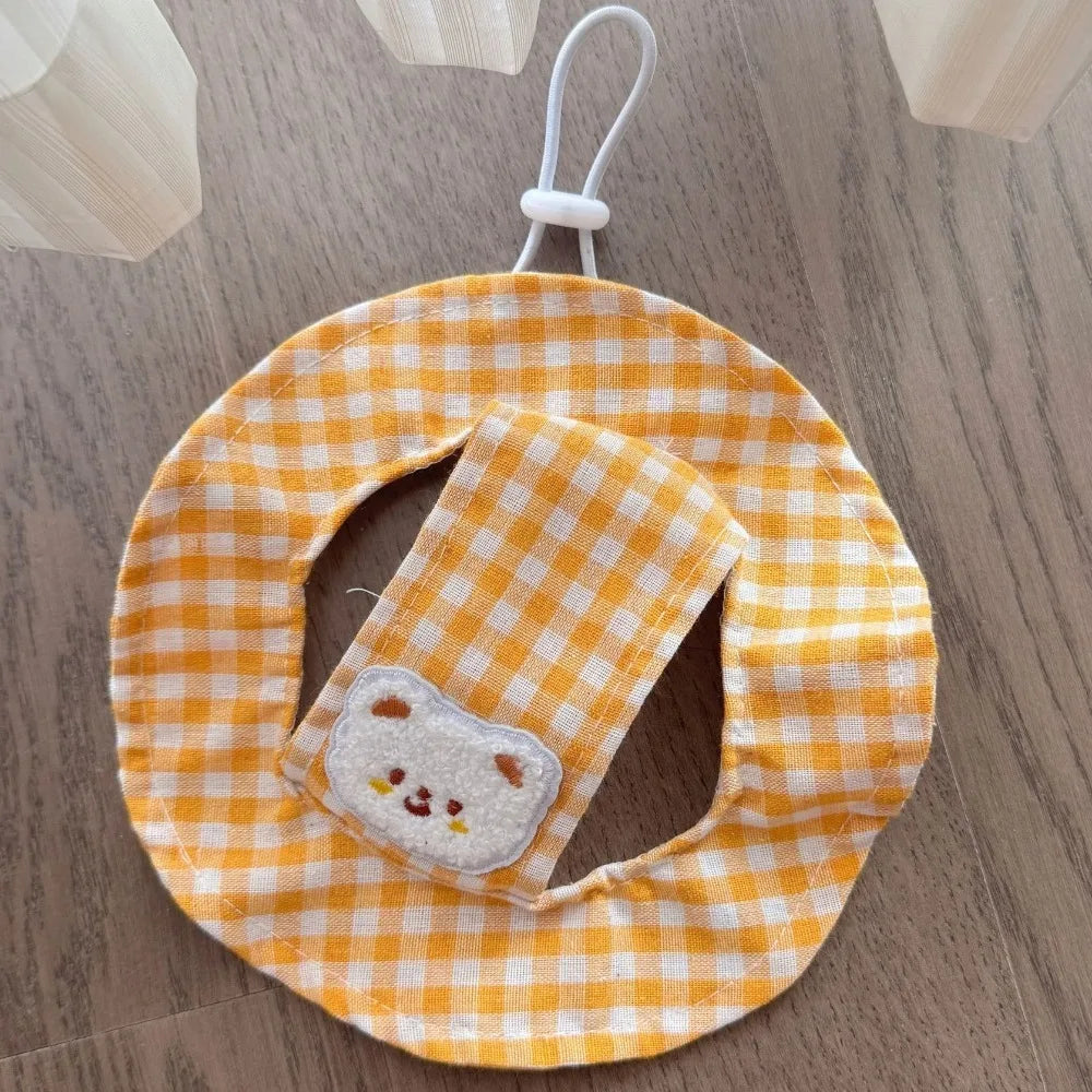 Breathable Pet Bucket Hat Adjustable Plaid Print Dog Sunshade – Dog Supplies