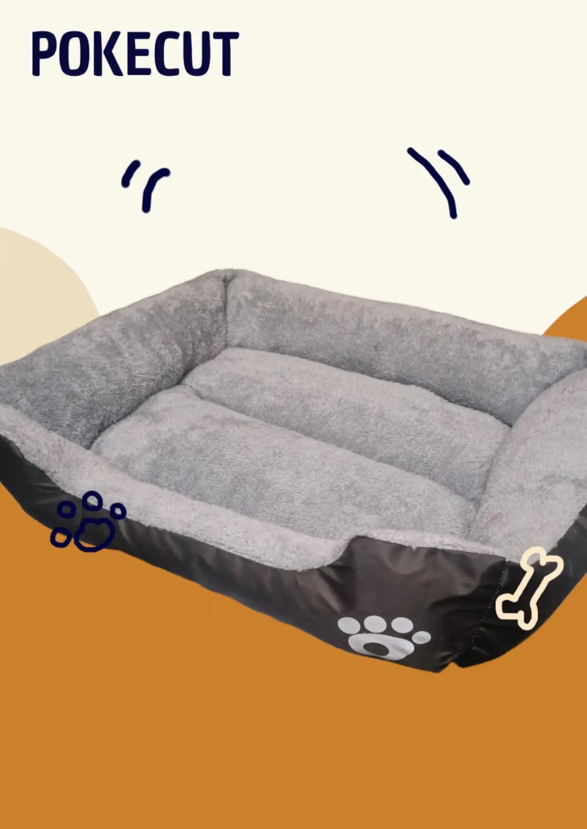 Coffee-Colored Stain-Resistant Kennel Paw - ProPawPet.com