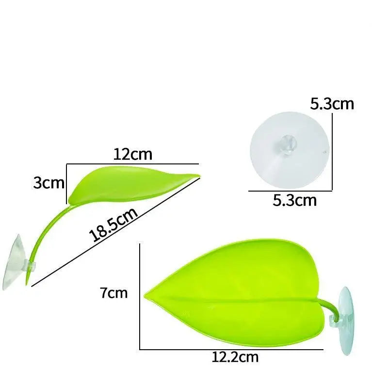 Frog Habitat Suction Cup Reptile Basking Terrace Simulated – 14 Colors