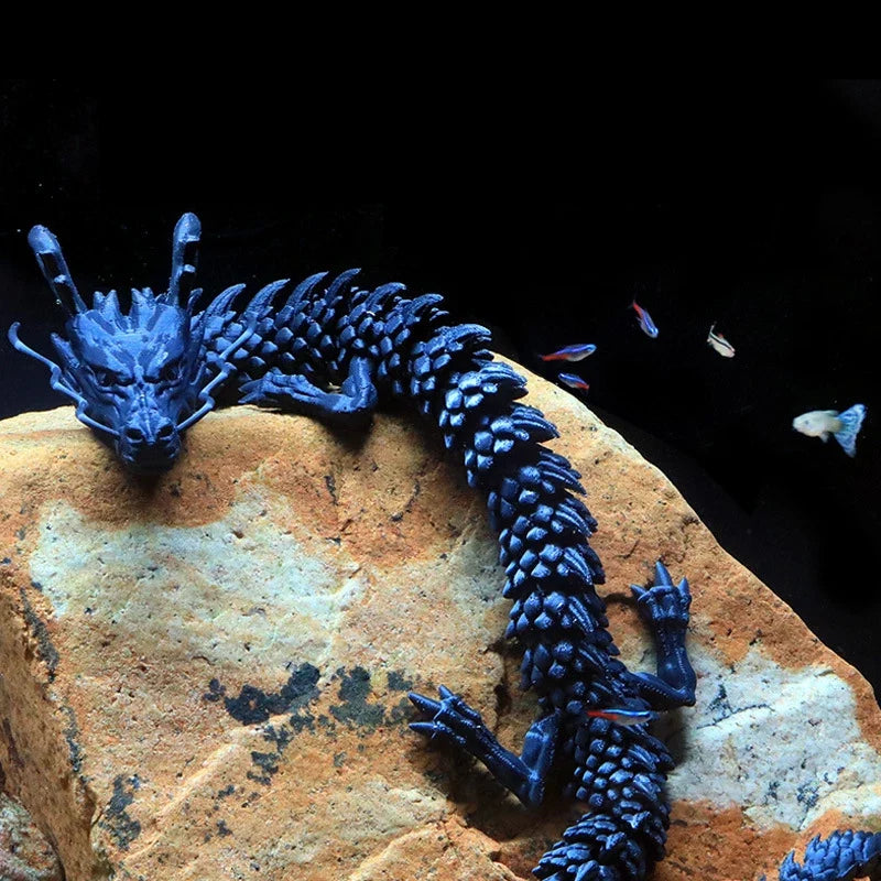 Laser Holographic 3D Printed Dragon Aquarium - ProPawPet.com