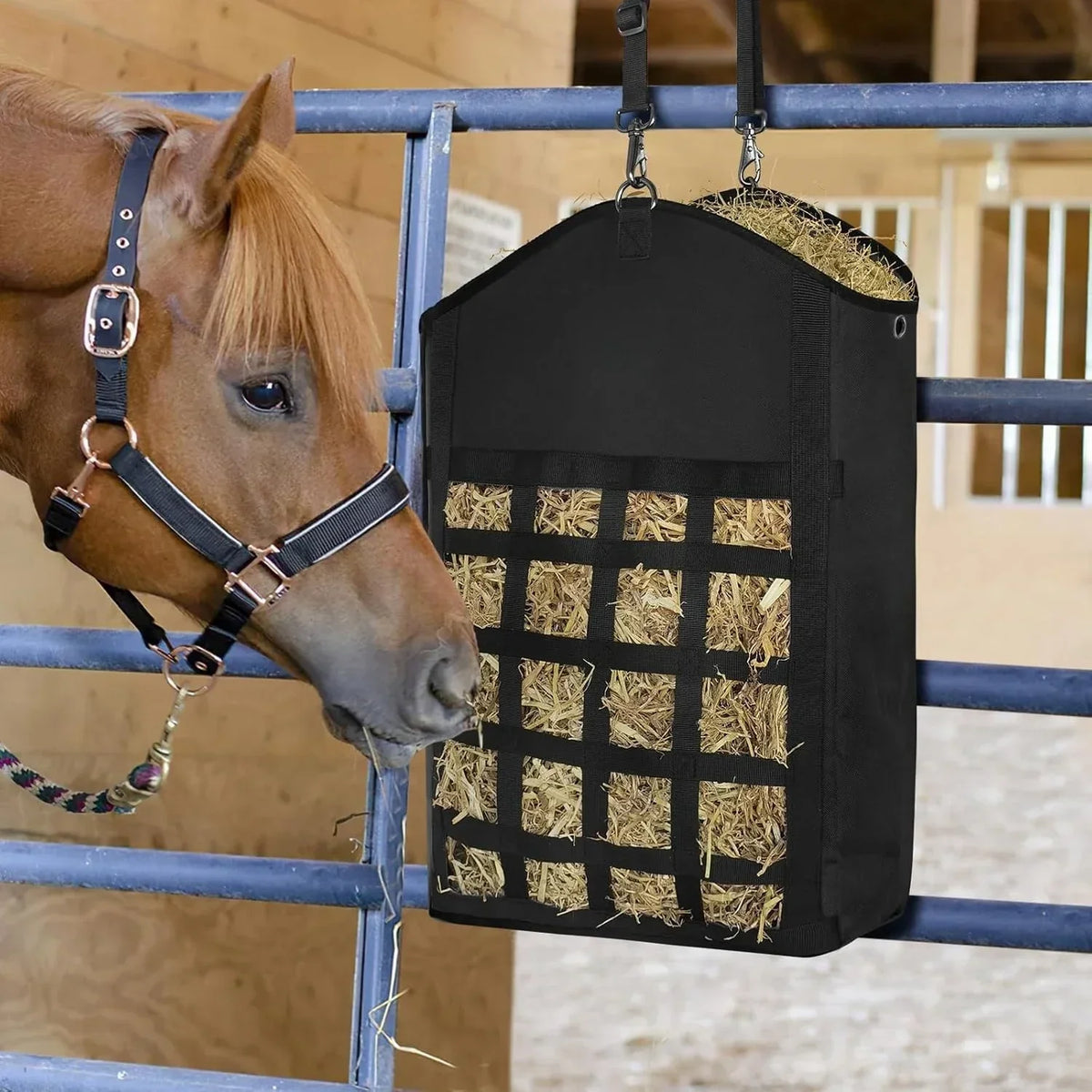 Portable Double-sided Slow-feed Hay Net for Horses – Horse Supplies