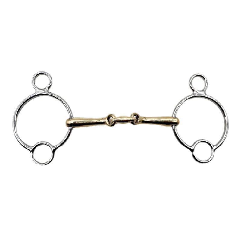 135mm Copper Three-Ring Snaffle Horse Bits - ProPawPet.com