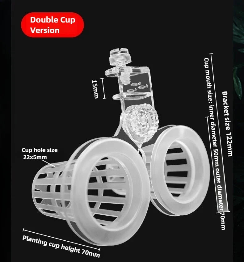 Aquarium Planting Basket Hydroponic Support Hangable Fish Tank